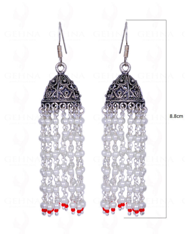 Pearl Studded Round Bead Earrings GE06-1022