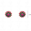 Ruby & Green Onyx Gemstone Studded Pacchi Set PP-1025