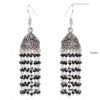 Natural Black Spinel Gemstone Bead Earrings GE06-1027