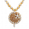 Pearl Studded Pacchi Art Pendant & Earring Set - PN-1044