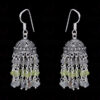 Peridot & Labradorite Gemstone Jhumki Style Earrings In Silver GE06-1053