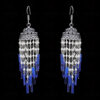 Pearl & Lapis Lazuli Gemstone Jhumki Style Earrings In Silver GE06-1055