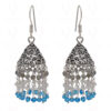 Labradorite, Moonstone & Topaz Gemstone Faceted Bead Earrings In Silver GE06-1101