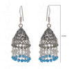 Labradorite, Moonstone & Topaz Gemstone Faceted Bead Earrings In Silver GE06-1101