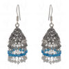 Labradorite, Topaz & Moonstone Gemstone Faceted Bead Earrings In Silver GE06-1111