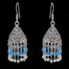 Labradorite, Topaz & Moonstone Gemstone Faceted Bead Earrings In Silver GE06-1111