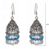 Labradorite, Topaz & Moonstone Gemstone Faceted Bead Earrings In Silver GE06-1111