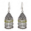 Peridot, Labradorite & Aquamarine Gemstone Faceted Bead Earrings GE06-1115