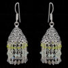 Peridot, Labradorite & Aquamarine Gemstone Faceted Bead Earrings GE06-1115