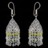 Peridot, Labradorite & Aquamarine Gemstone Faceted Bead Earrings GE06-1115