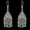 Peridot & Labradorite Gemstone Faceted Bead Earrings In Silver GE06-1123