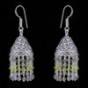 Peridot & Labradorite Gemstone Faceted Bead Earrings In Silver GE06-1123