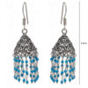Turquoise Gemstone Bead Earrings In Silver GE06-1124