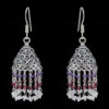Amethyst, Garnet & Moonstone Faceted Bead Earrings GE06-1125