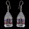 Amethyst, Garnet & Moonstone Faceted Bead Earrings GE06-1125