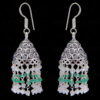 Emerald & Moonstone Faceted Bead Earrings GE06-1127