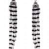Pearl & Black Spinel Gemstone Knotted Jhumki Style Earrings GE06-1138