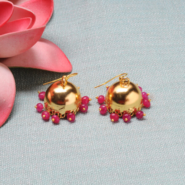 Ruby Color Stone Earrings For Women (Red) GE06-1144