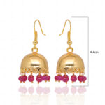 Ruby Color Stone Earrings For Women (Red) GE06-1144