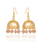 Yellow Sapphire Color Stone Earrings For Women (Yellow) GE06-1145