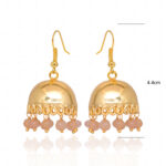 Yellow Sapphire Color Stone Earrings For Women (Yellow) GE06-1145