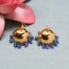 Blue Sapphire Color Stone Earrings For Women (Blue) GE06-1146