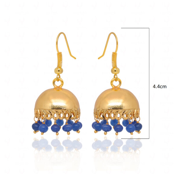 Blue Sapphire Color Stone Earrings For Women (Blue) GE06-1146