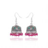 Ruby & Emerald Gemstone Beautiful Jhumki Style Earrings For Women GE06-1148
