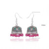 Ruby & Emerald Gemstone Beautiful Jhumki Style Earrings For Women GE06-1148
