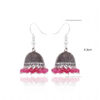 Ruby Stone Bead Antique Polished Jhumki Style Earrings For Women GE06-1154