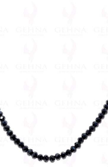 Black Color Faceted Crystal Beads String – CN-1007