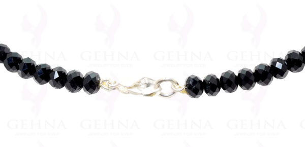 Black Color Faceted Crystal Beads String - CN-1007