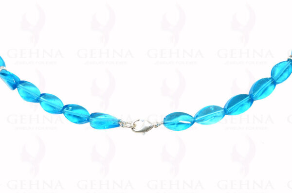 Blue Color Oval Shape Crystal String With Elements - CN-1009