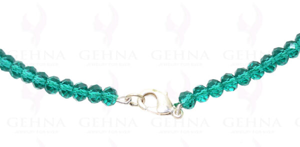 Sky Blue Color Faceted Crystal Beads String - CN-1011
