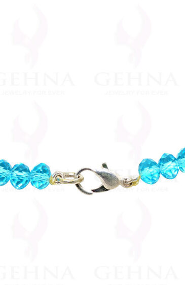 Blue Color Faceted Crystal Beads String – CN-1012