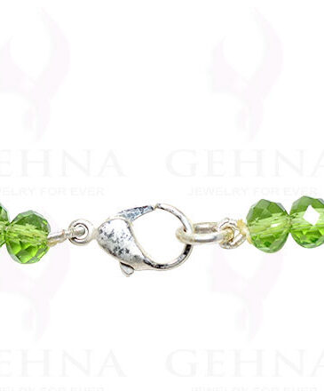 Green Color Faceted Crystal Beads String – CN-1013
