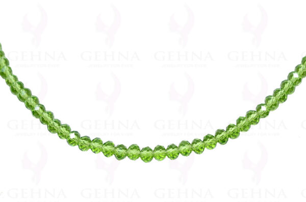 Green Color Faceted Crystal Beads String - CN-1013