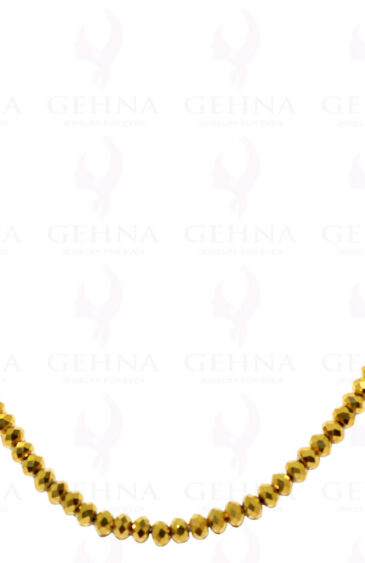 Beautiful Golden Color Faceted Crystal Beads String – CN-1014