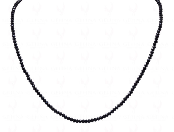 Black Spinel Color Bead Necklace - CN-1020