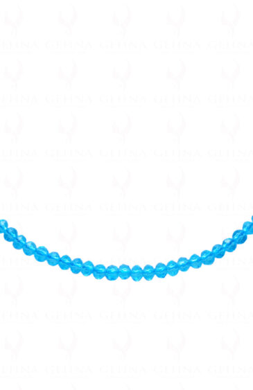 Blue Topaz Color Bead Necklace – CN-1025