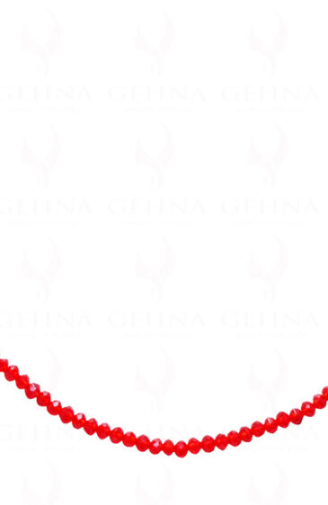 Ruby Color Bead Necklace – CN-1035
