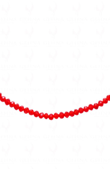 Ruby Color Bead Necklace – CN-1035