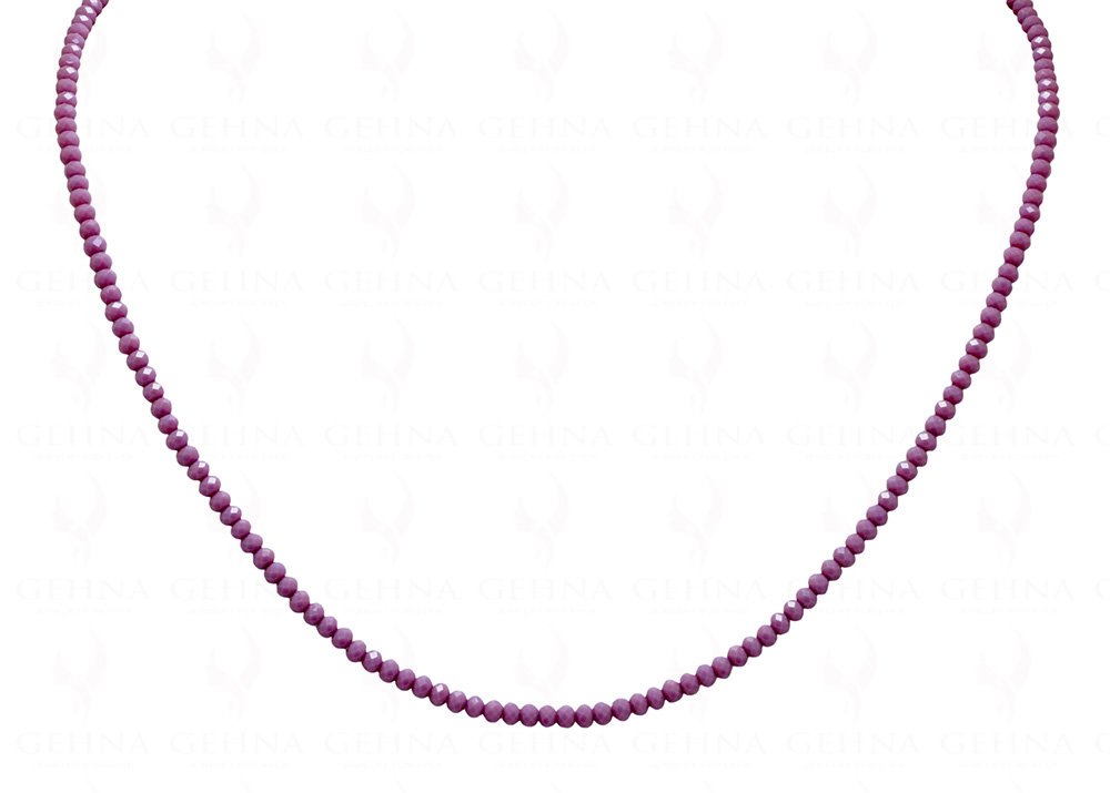 Chalcedony Color Bead Necklace - CN-1037