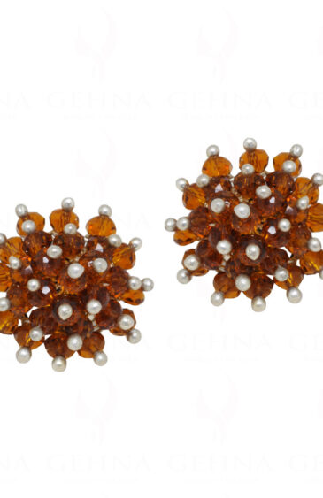 Champion Quartz Glass Beads Earrings (Tops) For Girls & Women CE-1041