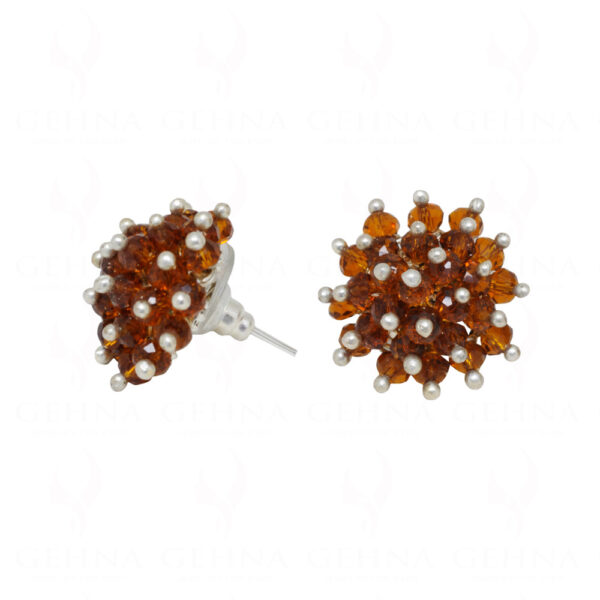 Champion Quartz Glass Beads Earrings (Tops) For Girls & Women CE-1041