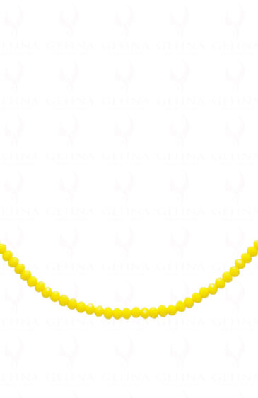 Yellow Chalcedony Color Bead Necklace – CN-1041