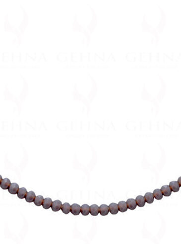 Grey Chalcedony Color Bead Necklace – CN-1044