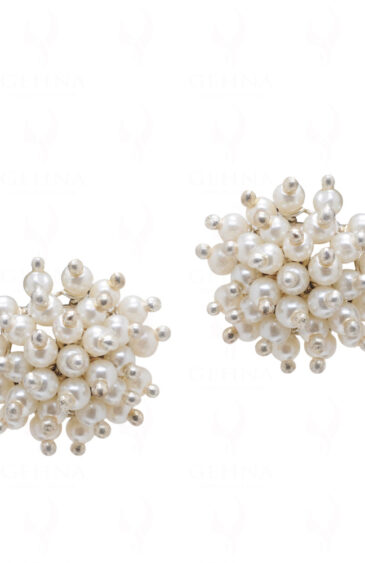 Pearl Glass Beads Earrings (Tops) For Girls & Women CE-1045