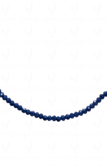 Blue Sapphire Color Bead Necklace – CN-1045