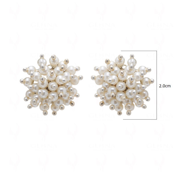 Pearl Glass Beads Earrings (Tops) For Girls & Women CE-1045